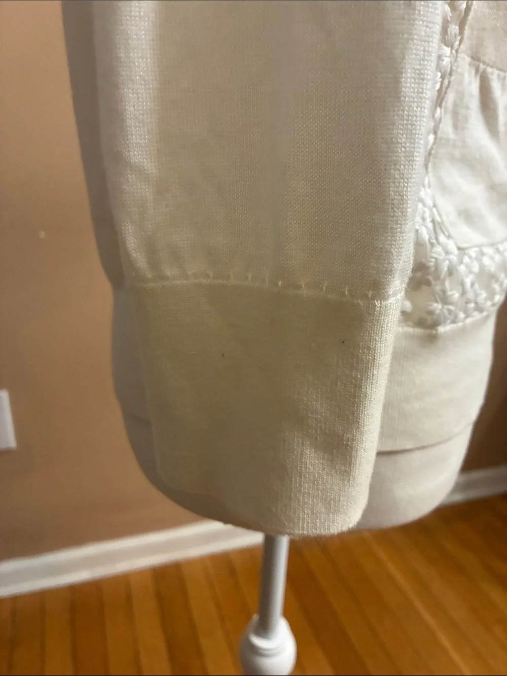 kate spade Cream Floral Knit V-Neck Cardigan with Gold Buttons